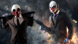 Costumed characters guns smoke fire - two person free wallpaper for desktop