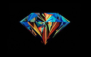 Diamond holography artdeco androidjones blackbackground - diamond free wallpaper