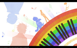 Colorful person rainbow background musical - triadic free wallpaper