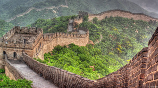 Great wall china mountain cloudy - chen chi free wallpaper