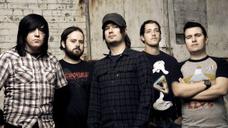 Men group brick wall door - post grunge free wallpaper