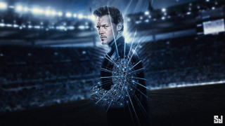 Man holding broken glass stadium - broken free wallpaper