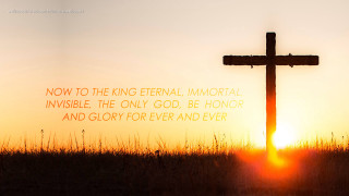 Cross field sunset bible quote - a sunset behind free wallpaper