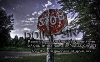 Stop sign bible verse forest - a stop sign free wallpaper for desktop