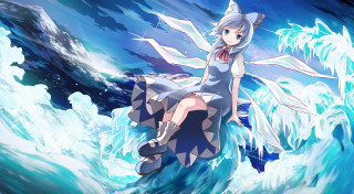 Woman dress ocean wave sword - her hand and a hat free wallpaper
