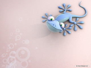 Blue gecko pink surface bubbles 2 - david young cameron free wallpaper