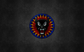 Black panther with a red - a black panther free wallpaper for desktop