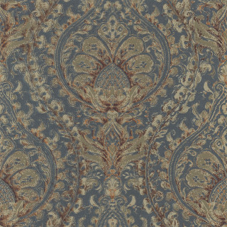 Blue brown paisley pattern brown - design free wallpaper for tablet