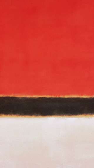 Red wall black strip white - barnett newman free wallpaper for mobile