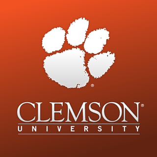 Clemson university logo red background - dr. atl free wallpaper for tablet