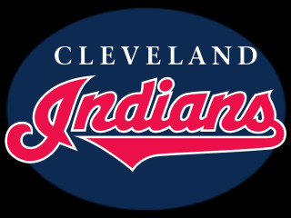 Cleveland indians logo blue background - lettering free wallpaper