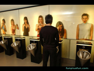 Man urinals wall pictures women - interactive art free wallpaper for desktop