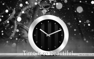Clock skeleton quote time beautiful - time free wallpaper