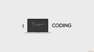 Laptop programming code screen mouse - a laptop free wallpaper