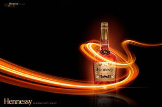 Hennessy bottle light swirl black - a swirl free wallpaper