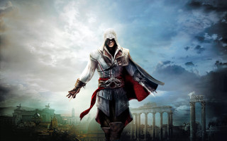 Man white outfit red cape - alesso baldovinetti free wallpaper