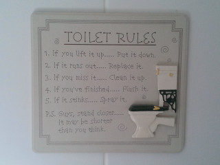 Toilet rules sign wall sink - free motorcycles wallpaper for desktop