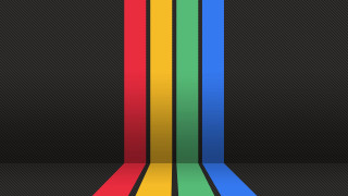 Rainbow colored object black background - the bottom of the image free wallpaper for desktop