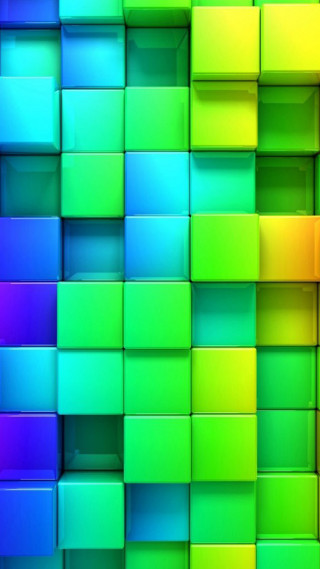 Colorful wall squares rainbow background - many free wallpaper for mobile