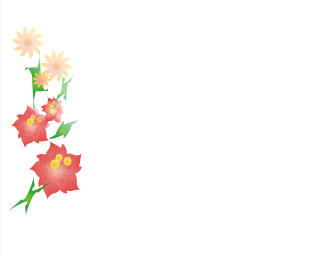 White background flowers border centers - a bunch of flowers free wallpaper for desktop
