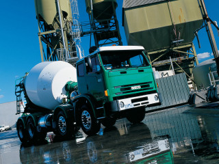Green white truck silo building - truck free wallpaper