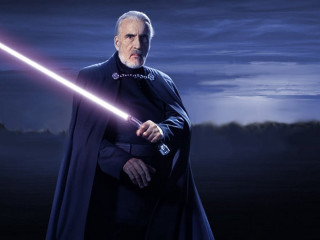 Man dark suit light saber - 8 k concept art free wallpaper for desktop