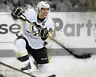 Hockey player running puck smile - the ice free wallpaper