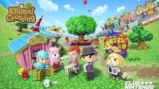 Animal crossing game characters friends - a small house free wallpaper