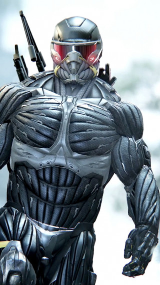 Futuristic man suit gun knife 2 - free anime wallpaper for mobile