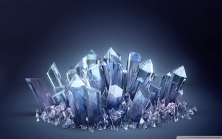 Crystal rocks blue black backgrounds - diamond free wallpaper for desktop