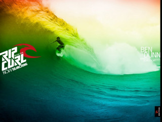 Man riding wave surfboard ocean 27 - colour free wallpaper for desktop
