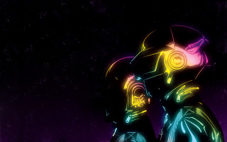 Neon man suit light face - a neon light free wallpaper