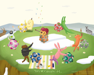 Cartoon group people hill animals - a cartoon of a group free wallpaper