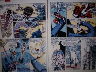 Comic strip man suit gun - underground comix free wallpaper