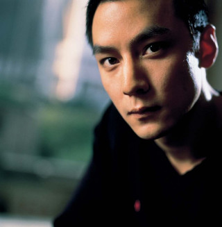 Man black shirt red tie - his face free wallpaper for tablet