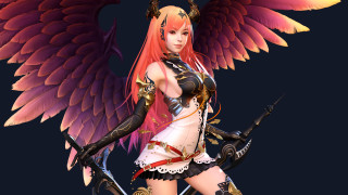 Woman sword wings body hand 2 - 3 d model free wallpaper