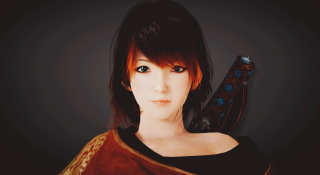 Woman knife black background dark - a black background behind her free wallpaper