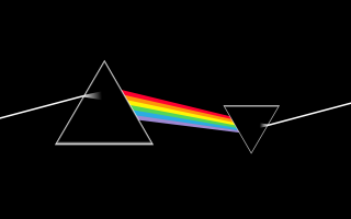 Dark side moon rainbow triangle 4 - a dark side of the moon free wallpaper