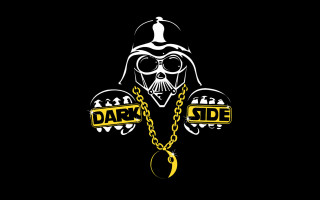 Dark side logo chain skull 2 - the neck free wallpaper