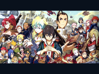 Anime characters cityscape sky background 5 - a cityscape free wallpaper