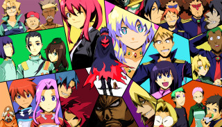 Anime collage characters background grouped - a collage of photos free wallpaper