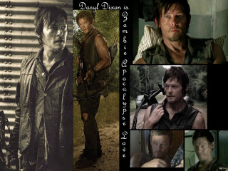 Walking dead character collage poses - a collage free wallpaper for desktop