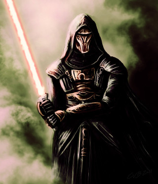 Dark suit man lightsaber dark - a painting of a man free wallpaper for tablet