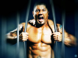 Muscular man holding bars yelling - muscular free wallpaper