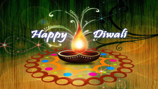 Happy diwali candle colorful swirls - candle free wallpaper