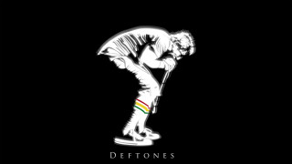 Man skateboard rainbow stripe deftones - side and the words free wallpaper