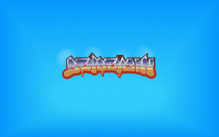 Blue background graffiti middle blue - the middle of it free wallpaper