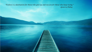 Pier water quote alone side - doug ohlson free wallpaper
