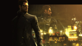 Two men black jackets cityscape - black jacket free wallpaper