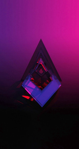 Purple red black pink purple - an abstract sculpture free wallpaper for mobile